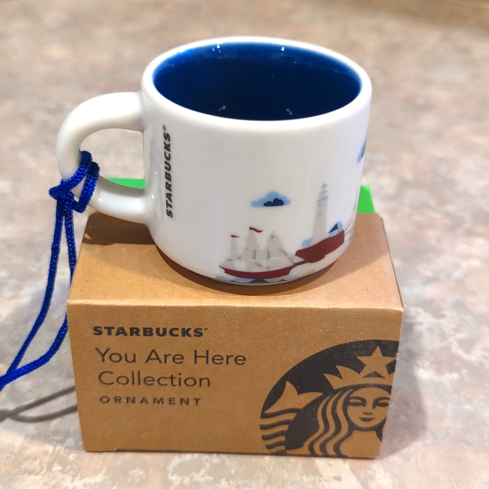 NIB! Starbucks BOSTON You Are Here Collection Ornament - Picture 2 of 5